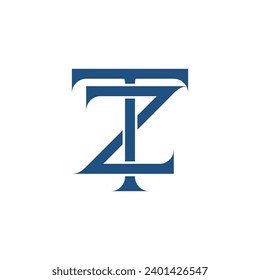 Monogram initial letter alphabet  font vector