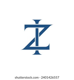 Monogram initial letter alphabet  font vector