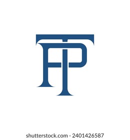 Monogram initial letter alphabet  font vector