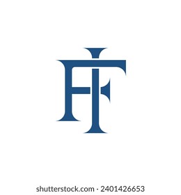 Monogram initial letter alphabet  font vector