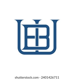 Monogram initial letter alphabet  font vector