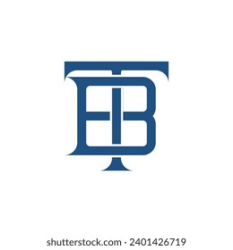 Monogram initial letter alphabet  font vector