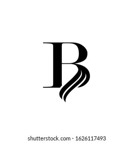 Monogram Initial Letter B Logo Icon  Luxury Vector Design Concept .