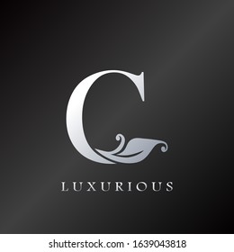 Monogram Initial Letter C Luxurious  Logo, vector design concept for luxury business indentity.