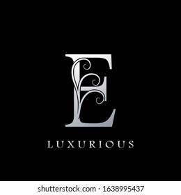 Monogram Initial Letter E Luxurious  Logo, vector design concept for luxury business indentity.