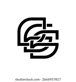 Monogram Initial Letter GGO GOG OGG Logo Design. Business Initial Icon Vector.