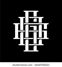 Monogram Initial Letter GGO GOG OGG Logo Design. Business Initial Icon Vector.