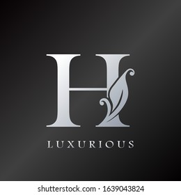 Monogram Initial Letter H Luxurious  Logo, vector design concept for luxury business indentity.