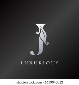 Monogram Initial Letter J Luxurious  Logo, vector design concept for luxury business indentity.