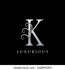 Monogram Initial Letter K Luxurious  Logo, vector design concept for luxury business indentity.