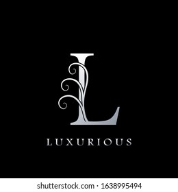 Monogram Initial Letter L Luxurious  Logo, vector design concept for luxury business indentity.