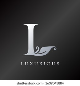 Monogram Initial Letter L Luxurious  Logo, vector design concept for luxury business indentity.