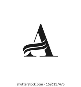Monogram Initial Letter A Logo Icon  Luxury Vector Design Concept .