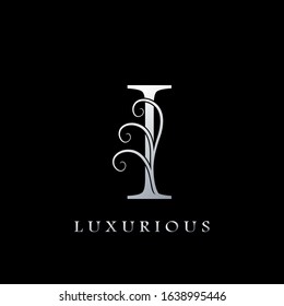 Monogram Initial Letter I Luxurious  Logo, vector design concept for luxury business indentity.