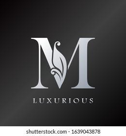 Monogram Initial Letter M Luxurious  Logo, vector design concept for luxury business indentity.