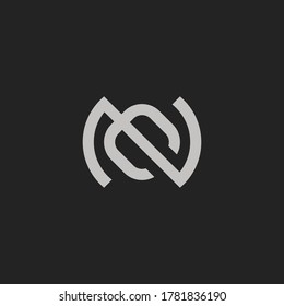 Monogram Initial Letter NE / EN Logo Template Design