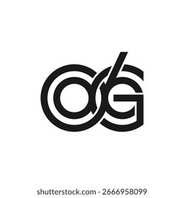 Monogram Initial Letter O6G Logo Design. Business Initial Icon Vector.