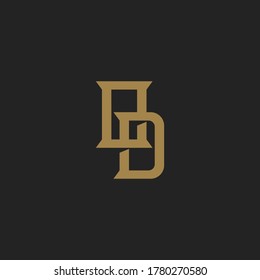 Monograma Marca inicial OD Hipster Logotipo para marca o diseño de camiseta