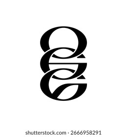 Monogram Initial Letter OGG Logo Design. Business Initial Icon Vector.