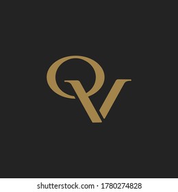 Plantilla de diseño de logotipo de marca de papel OV para carta inicial monograma
