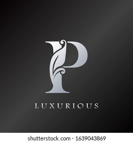 Monogram Initial Letter P Luxurious  Logo, vector design concept for luxury business indentity.