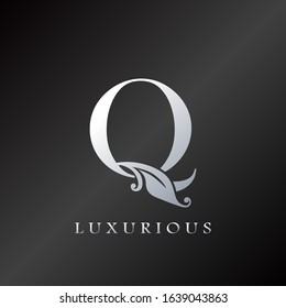 Monogram Initial Letter Q Luxurious  Logo, vector design concept for luxury business indentity.