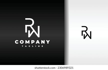 monogram initial letter RM logo