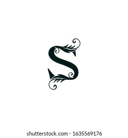 Monogram Initial Letter S luxury logo icon,  luxurious vector design concept  alphabet letter for vintage luxury business.