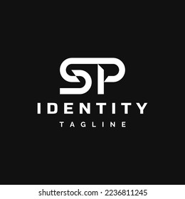 Monogram Initial Letter SP Logo Template Design