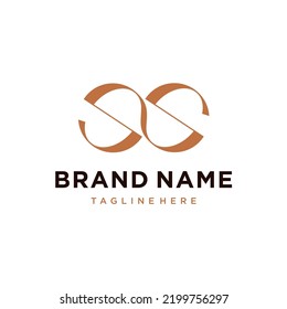Monogram Initial Letter SS Logo Design. Business Initial Icon Vector