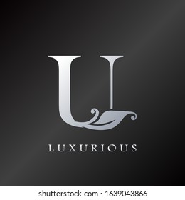 Monogram Initial Letter U Luxurious  Logo, vector design concept for luxury business indentity.