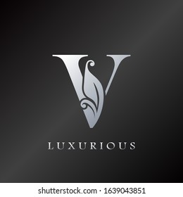 Monogram Initial Letter V Luxurious  Logo, vector design concept for luxury business indentity.