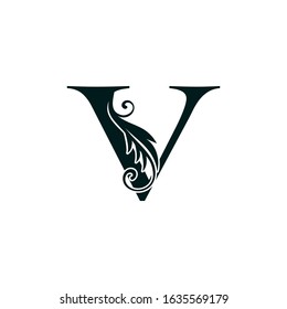 Monogram Initial Letter V luxury logo icon,  luxurious vector design concept  alphabet letter for vintage luxury business.