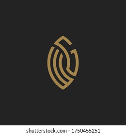 Monogram Initial Letter WG Logo Template Design