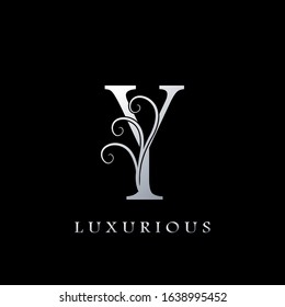 Monogram Initial Letter Y Luxurious  Logo, vector design concept for luxury business indentity.