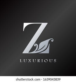 Monogram Initial Letter Z Luxurious  Logo, vector design concept for luxury business indentity.