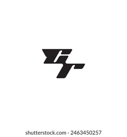monogram initial logo dynamic and cool design RC esport concept letter