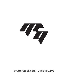 monogram initial logo dynamic and cool design QM esport concept letter