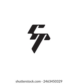 monogram initial logo dynamic and cool design TR esport concept letter