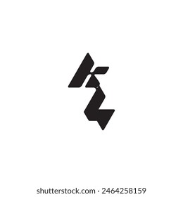 monogram initial logo dynamic and cool design LK esport concept letter