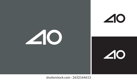 Monogram Initial Logo of Letter A and O