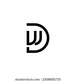 Monogram initial logo of WD. Perfect for any businesses logo.