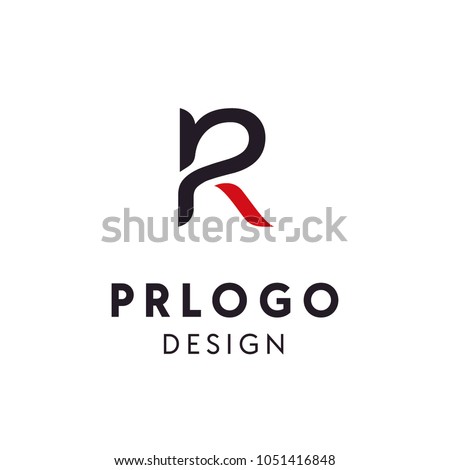 Monogram Initial PR Logo Design Inspiration Stock Vector (Royalty Free ...