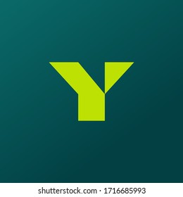 monogram initial Y logo design