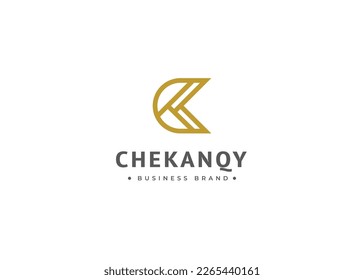 Monogram Initials C simple elegant logo design. Initial symbol for corporate business identity. Alphabet vector element