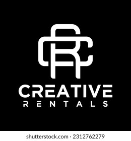 monogram initials letter combine logo design vector cb cr ca co ct cg dg cd hf