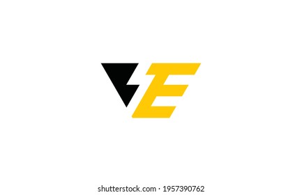 Monogram Initials V E Electric logo design inspirations