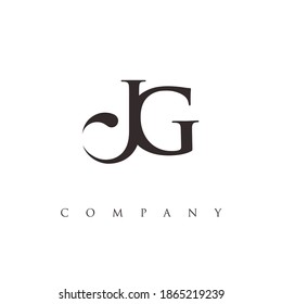 Monogram JG Logo Design Vector