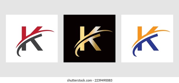 Monogram K Letter Logotype Symbol. Letter K Logo Design Template