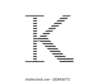 diseños de logotipo de monograma k y letras de logotipo